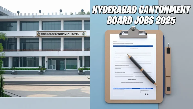Hyderabad Cantonment Board Jobs